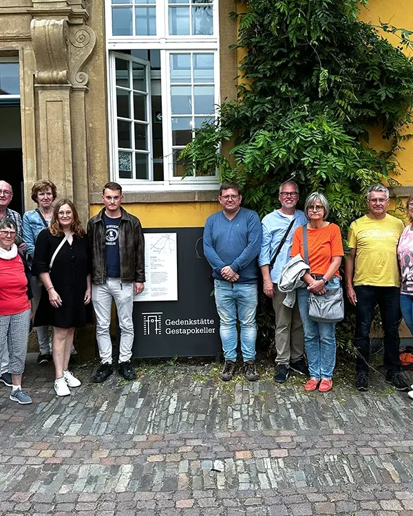 SPD Bad Essen zu Besuch in der „Gedenkstätte Gestapokeller“ in Osnabrück