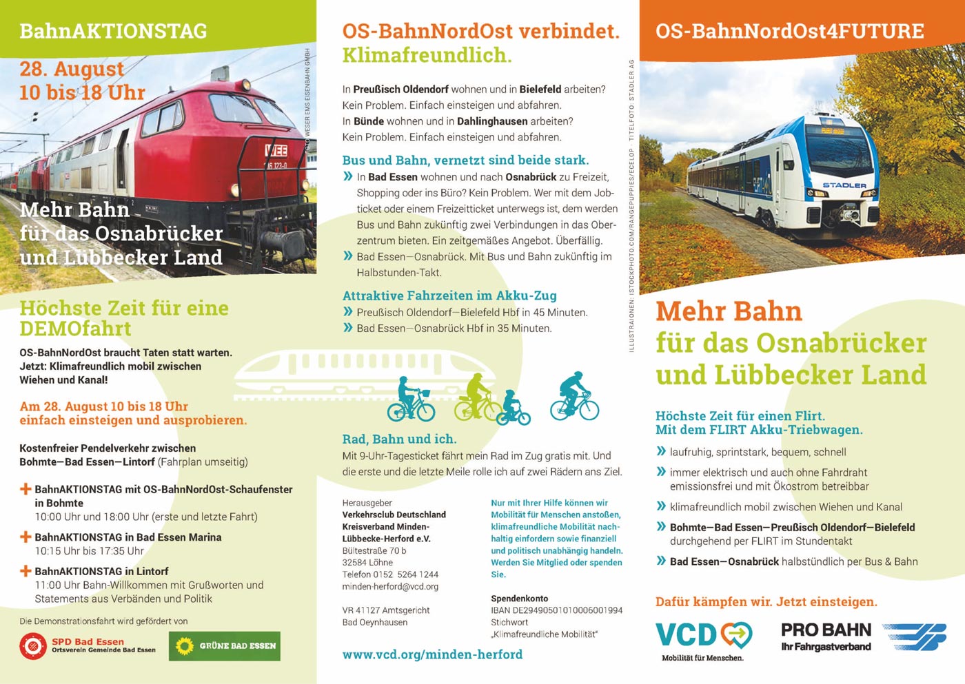 Die Wittlager Kreisbahn live erleben – Kostenlos Zugfahren beim Bahnaktionstag am 28.8.21